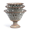 Woven Metal Footed Bowl - Set of 3