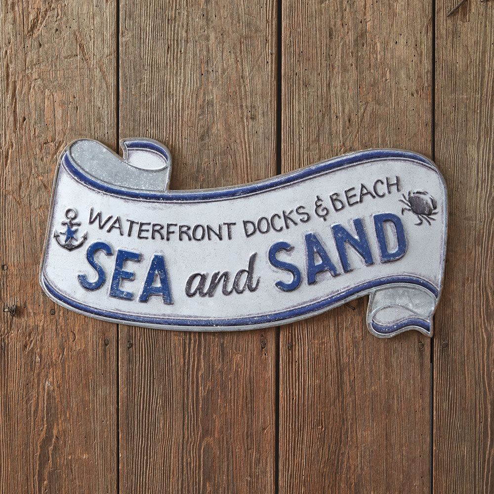 Coastal Sea and Sand Sign