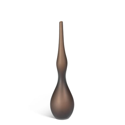 Luca Glass Vase, Coffee, Small