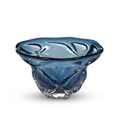 Tidal Glass Bowl, Blue