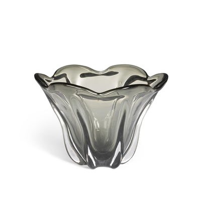 Tulip Glass Bowl, Smoke, Small