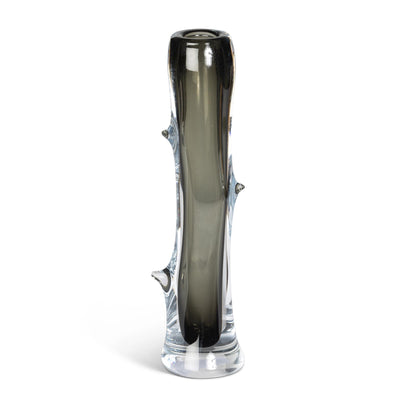 Willow Glass Branch Vase, Large, Charcoal