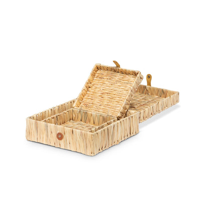 Island Palm Decorative Boxes, Set of 2