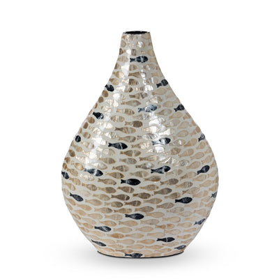 Capraia Coast Mosaic Vessel, Capiz, Nautical