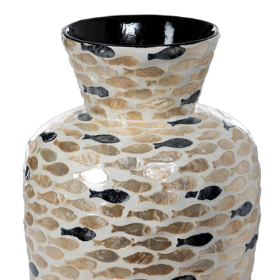 Capraia Coast Vase, Capiz, Nautical