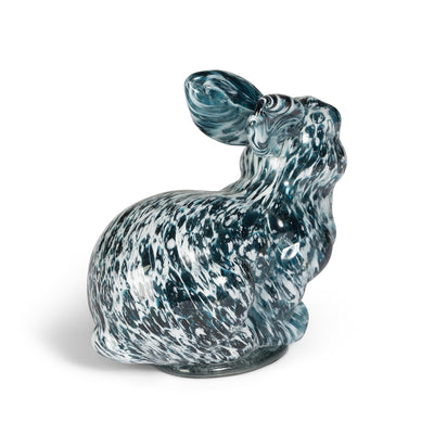 Blue Glass Bunny, Large