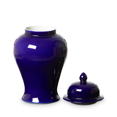 Imperial Ceramic Ginger Jar, Indigo, Large