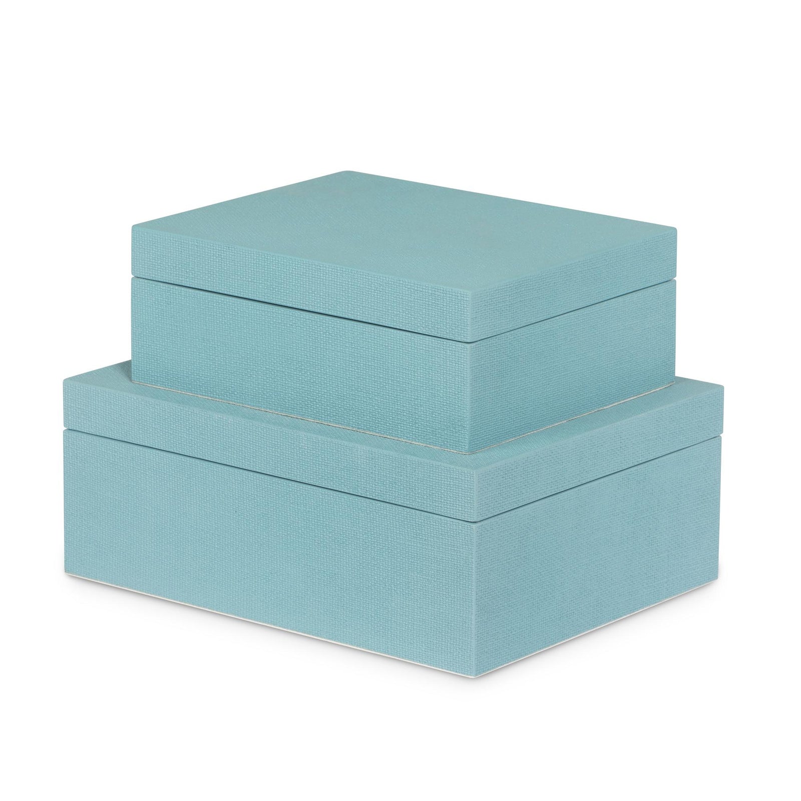 St. Tropez Decorative Boxes, Set of 2, Mistral Blue