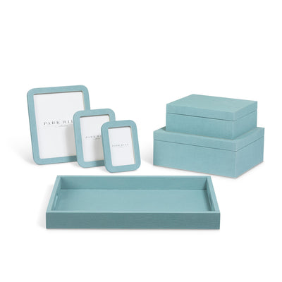 St. Tropez Decorative Boxes, Set of 2, Mistral Blue