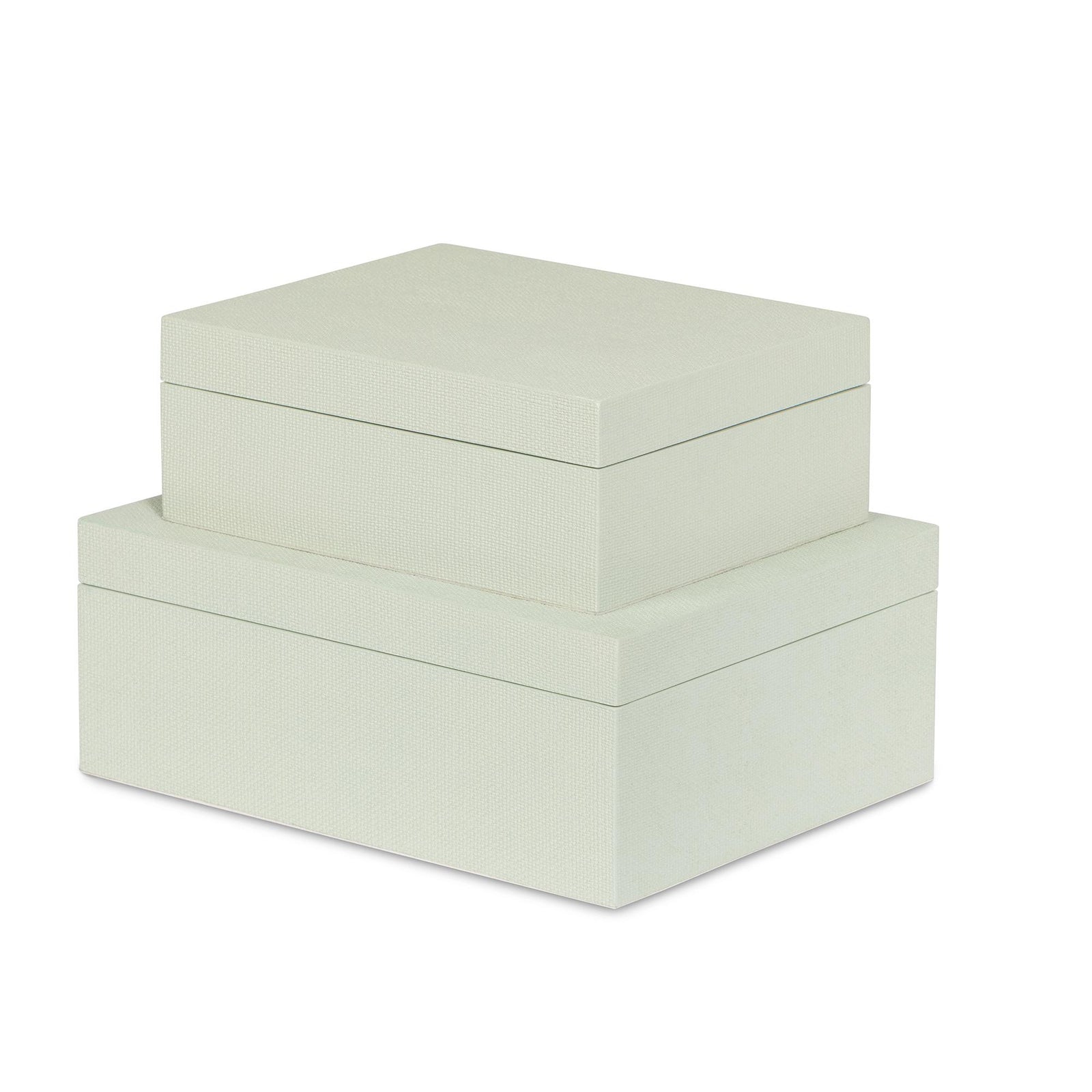 St. Tropez Decorative Boxes, Set of 2, Sage Whisper