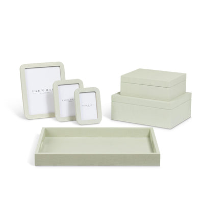 St. Tropez Decorative Boxes, Set of 2, Sage Whisper
