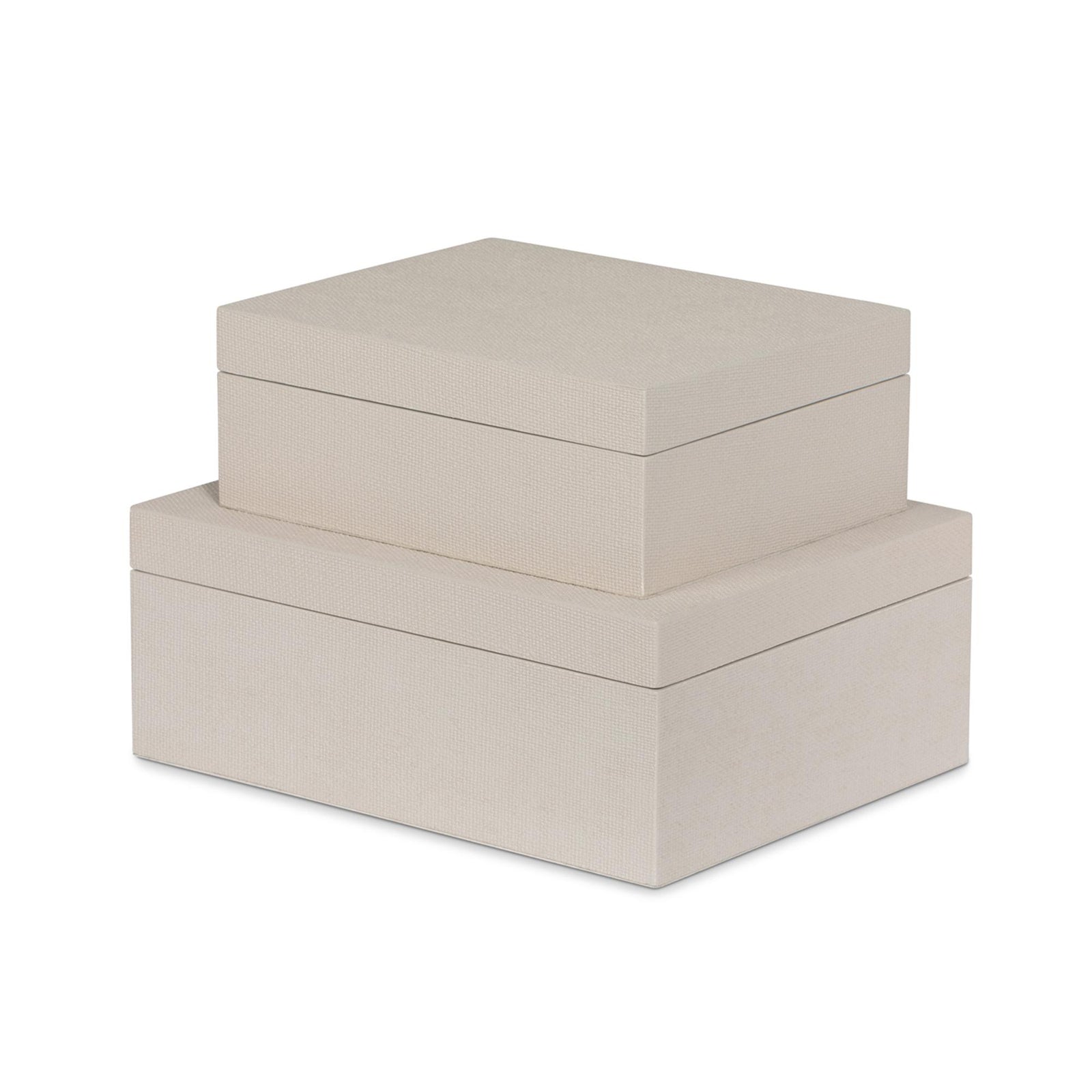 St. Tropez Decorative Boxes, Set of 2, Coastal Sand
