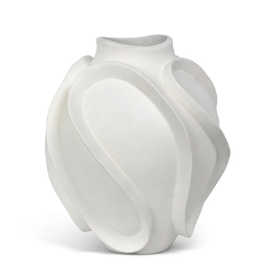 Wave Vase, Large, Matte White