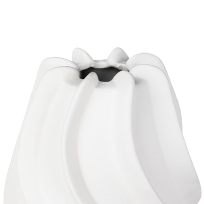 Wave Vase, Tall, Matte White