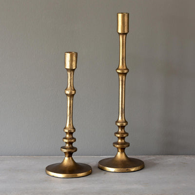 Cast Aluminum Classic Candle Stick, Medium