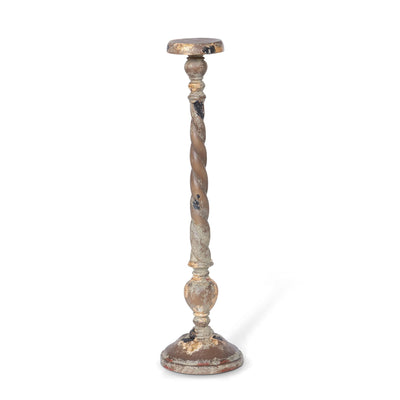 Delgado Carved Wood Candle Holder, 26"