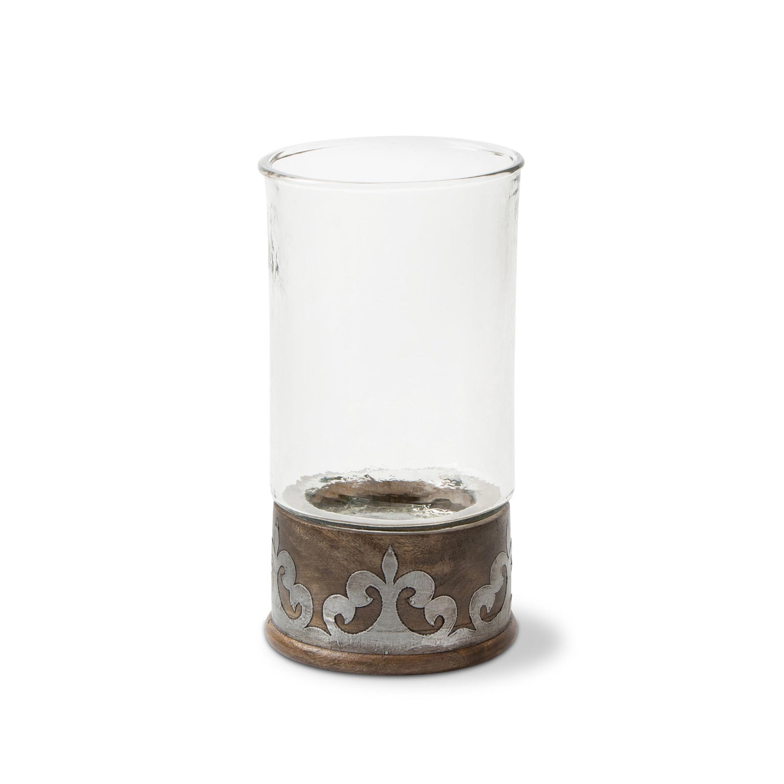 Heritage Inlay Wood Candleholder, 16.5"