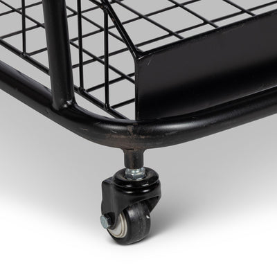 Grocer's Metal Bread Rack, Black