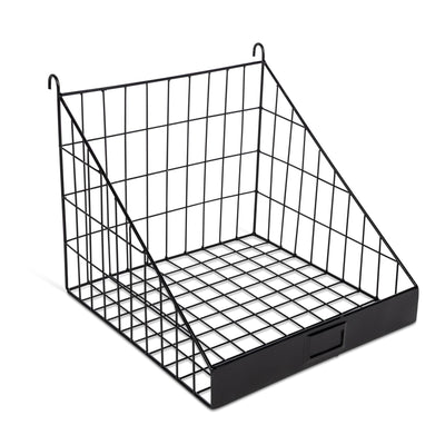 Grocer's Metal Bread Rack, Black