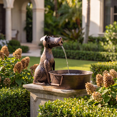 Best Friend Fountain, Black Bronze