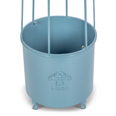 Fleur-de-Lis Planter Obelisk, Large, Provence Blue