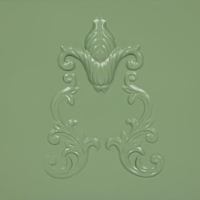 Grand Scroll Planter, Soft Garden Green