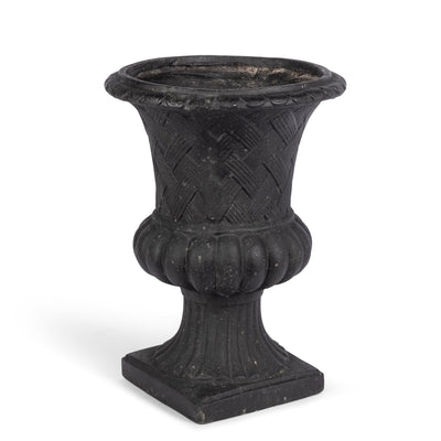 Lattice Weave Urn, Black