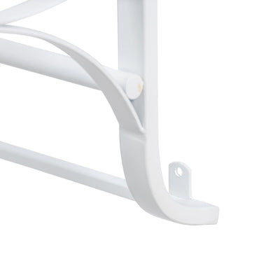 Metal Wall Display Rack, White