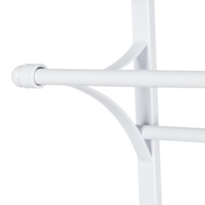 Metal Wall Display Rack, White