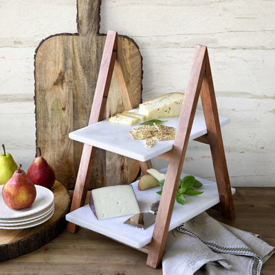 A-Frame Marble Cheese Server