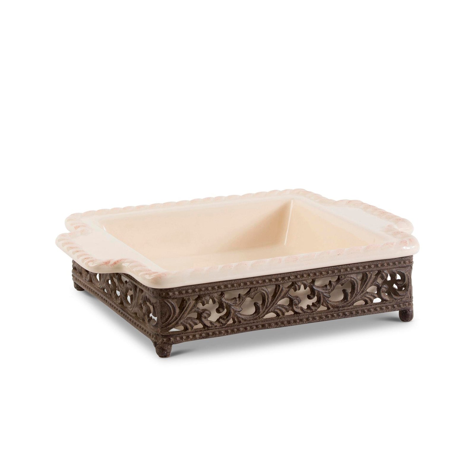 Acanthus Stoneware Square Baking Dish, 9"