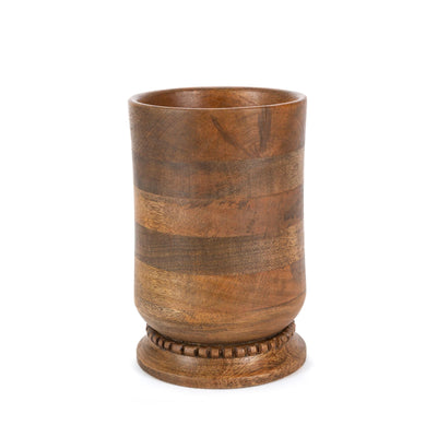 Heritage Inlay Wood Utensil Holder