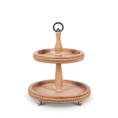 Wooden Tiered Display Stand, 16.5"
