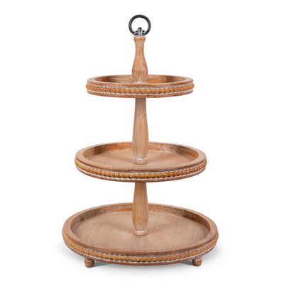 Wooden Tiered Display Stand, 24"