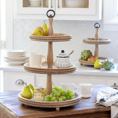 Wooden Tiered Display Stand, 24"