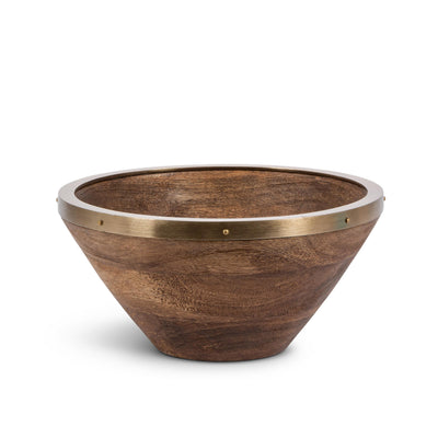 Mango Wood Serving Bowls, Set of 2