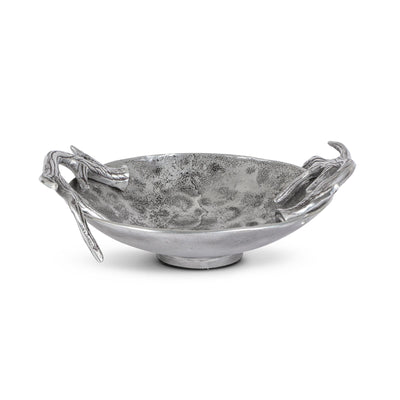 Cast Aluminum Hammered Round Bowl