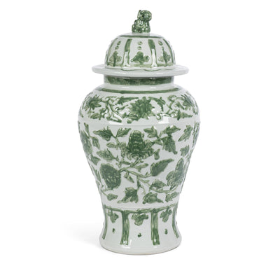 Embossed Floral Ginger Jar