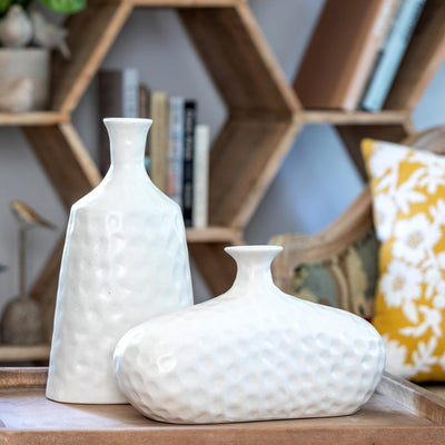 Seri Stoneware Oval Bud Vase