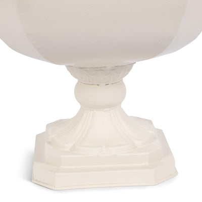 Faceted Chalice Planter, Soft White