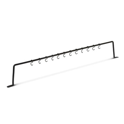 Black Forged Iron Wall Hanger, 36"x5"