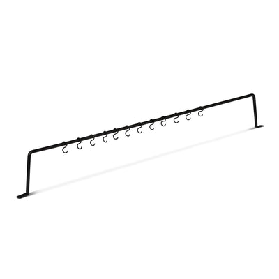 Black Forged Iron Wall Hanger, 42"x5"