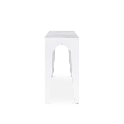 Island Manor Console  Table, Whitewash