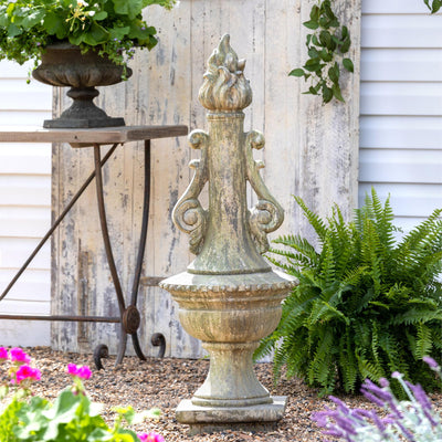 Courtyard Garden Torch Statue