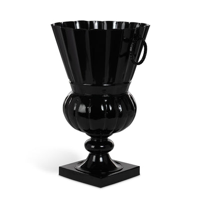 Atlas Outdoor Urn, Large, Jet Black