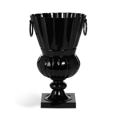 Atlas Outdoor Urn, Large, Jet Black