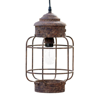 Salvaged Lantern Hanging Light Fixture
