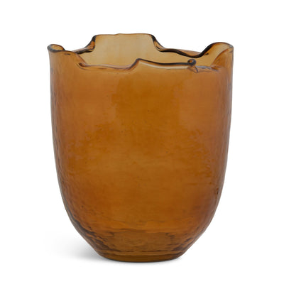 Fold Vase, Amber, Large