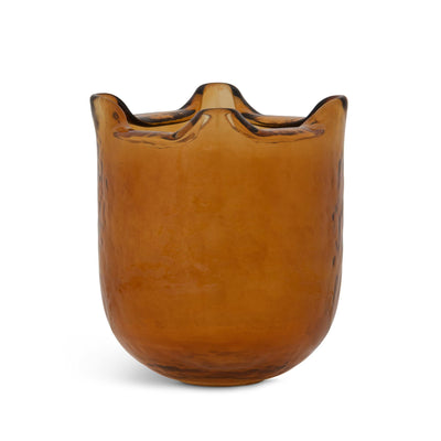 Fold Vase, Amber, Small