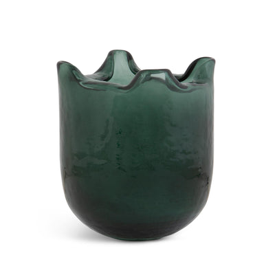Fold Vase, Hunter Green, Small